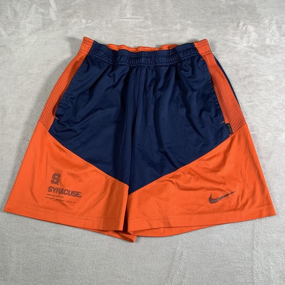 Syracuse Orange Shorts Mens Medium Navy Orange NCAA Basketball Nike On Field - Picture 1 of 11